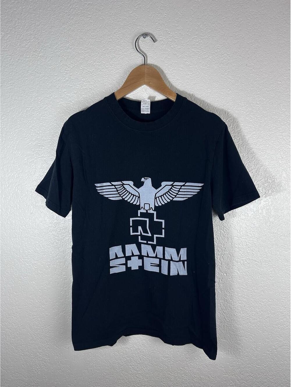 Rammstein Graphic Band T-Shirt Black Eagle Logo Men’s Small